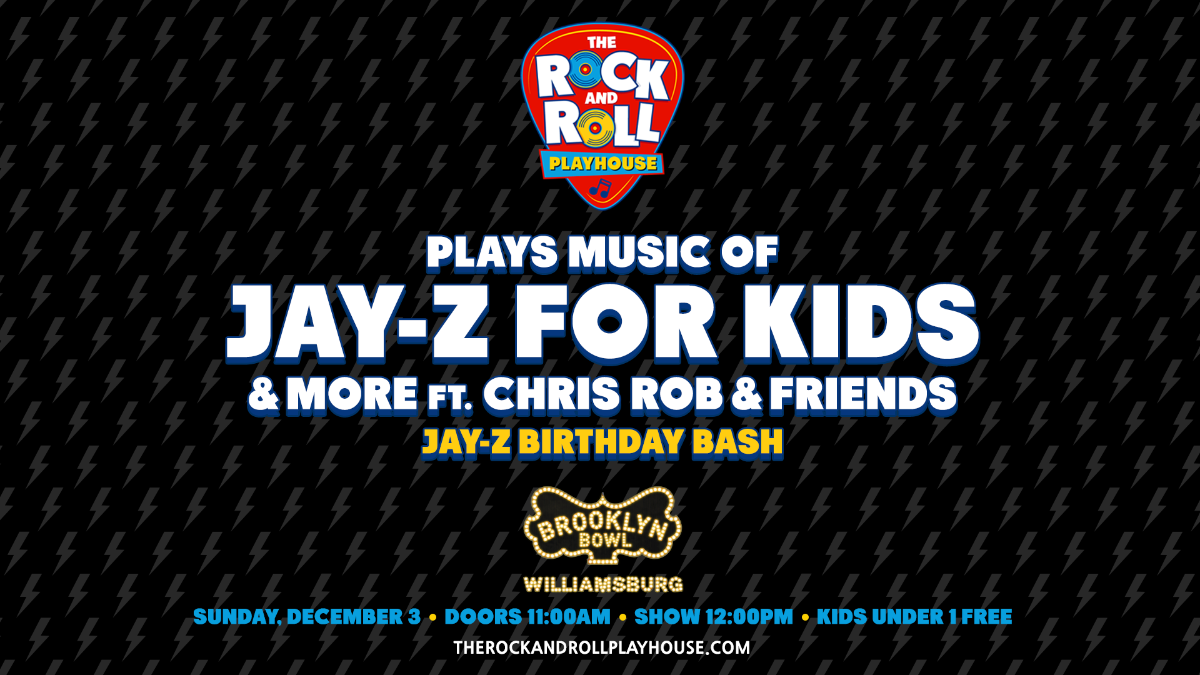 Chris Rob The Rock and Roll Playhouse plays the Music of Jay-Z for Kids + More ...