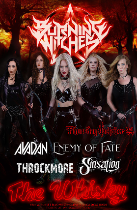 Burning Witches, Avadan, Sinsation at Whisky A Go Go
