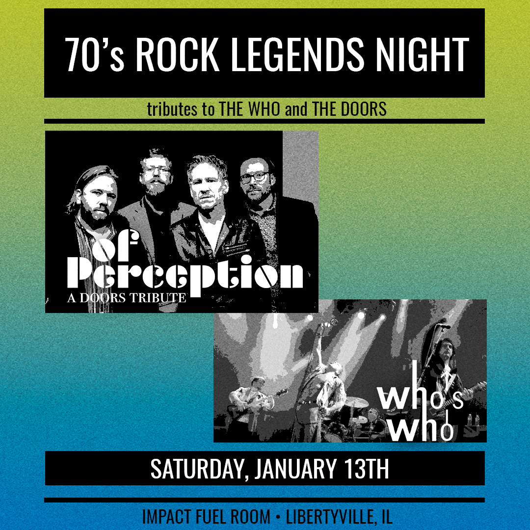 70's Rock Legends Night: Tributes to The Who and The Doors show poster