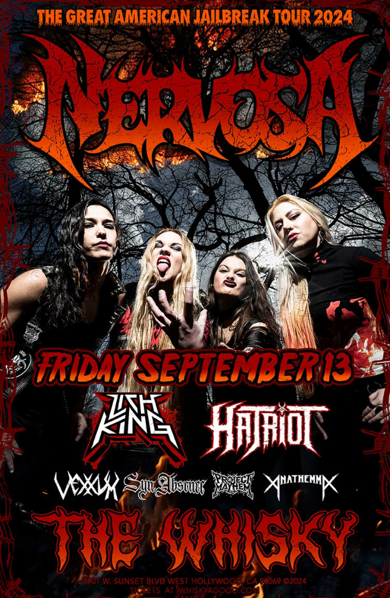 Nervosa, Lich King, Hatriot, Vexxum, Syn Absence, Project Mayhem AD, Anathemma