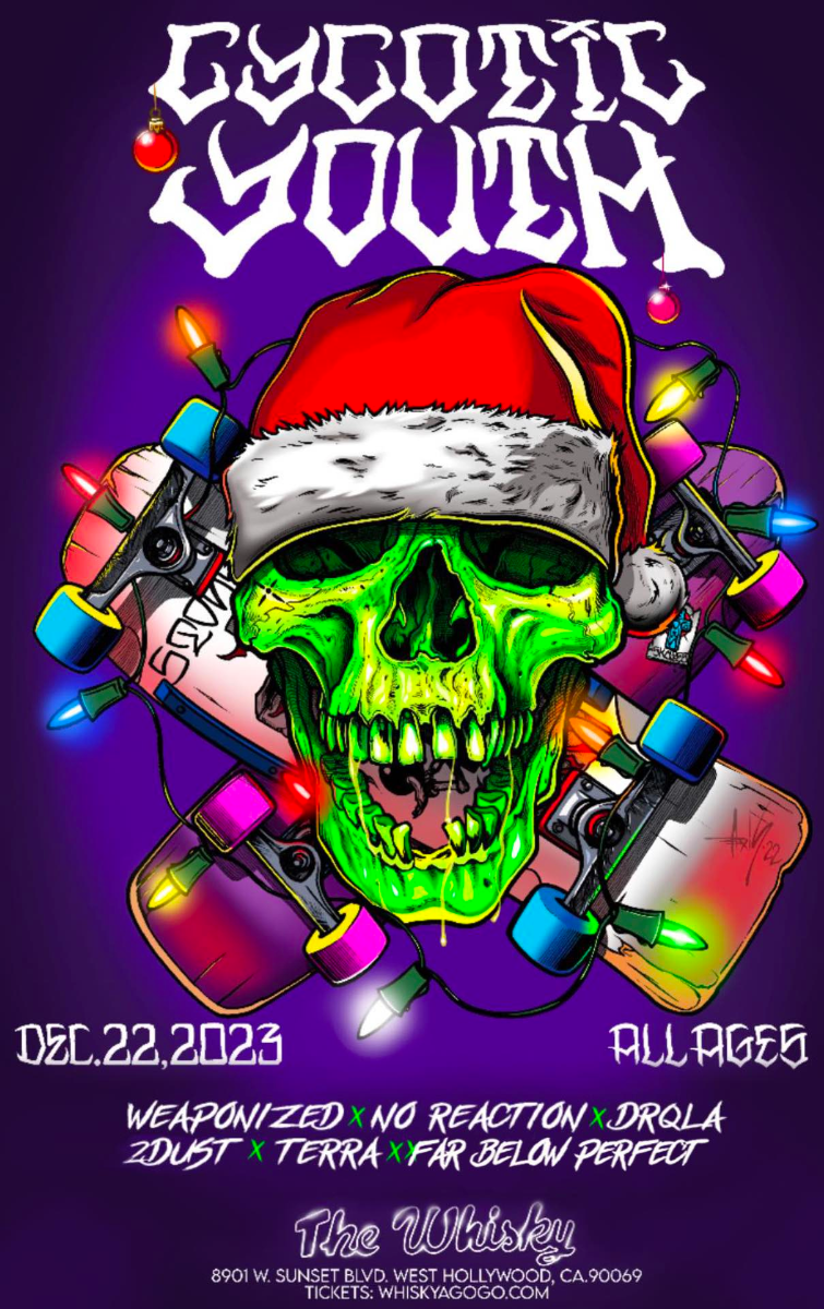 Cycotic Youth, Weaponized, No Reaction, DRQLA, 2Dust, Far Below Perfect, Owen Rivers, Terra
