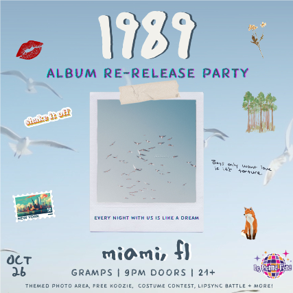 Le Petite Fete Presents: 1989 Album Re-Release Dance Party in Miami
