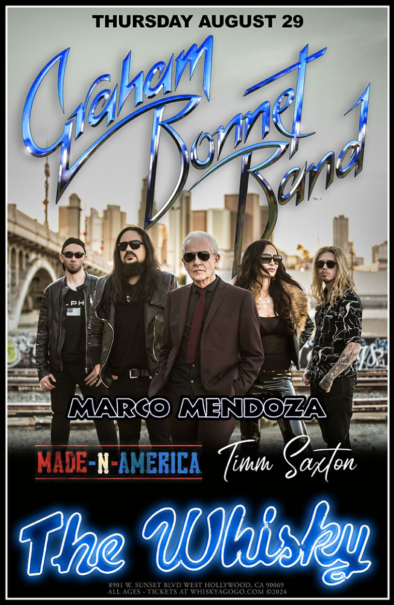 Graham Bonnet Band, Marco Mendoza, Made N America, Timm Saxton Trio, Pat McGarry