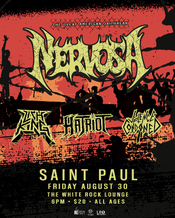 NERVOSA - The Great American Jailbreak Tour w. LICH KING, HATRIOT, VIOLENCE CONDONED in Saint Paul
