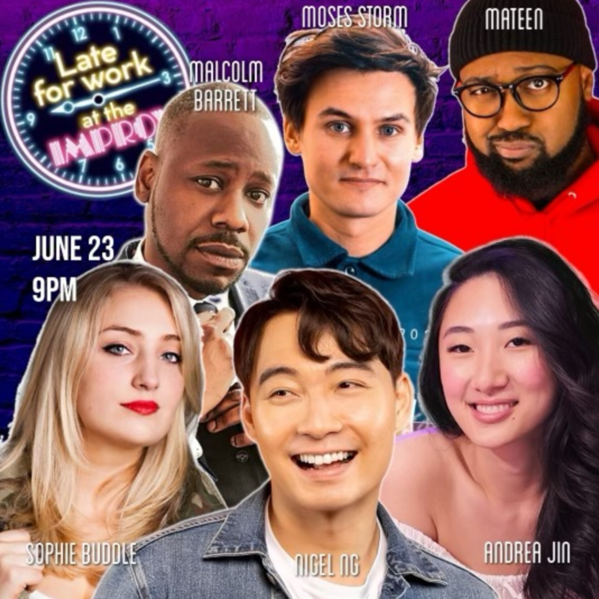 Late for Work ft. Nigel Ng, Moses Storm, Sophie Buddle, Andrea Jin, Malcolm Barrett, Mateen Stewart and more TBA!