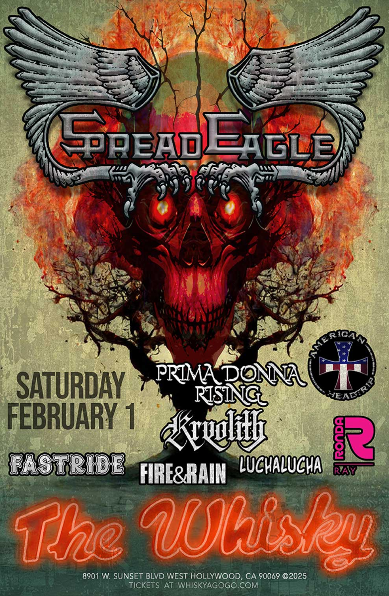 Spread Eagle, Prima Donna Rising, Kryolith, Fastride, Fire and Rain, Lucha Lucha, Ronda Ray