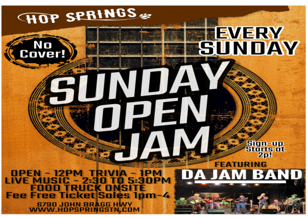 Sundays@HS - Blues Jam & Trivia at Hop Springs
