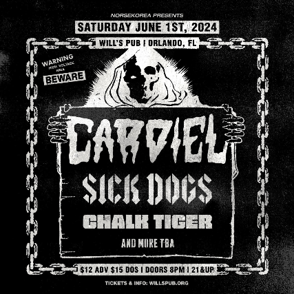 Cardiel w/ Chalk Tiger, Sick Dogs, and more TBA