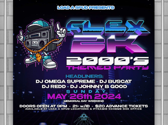Image of Flex 2K: DJ Omega Supreme + DJ Buscat + DJ Redd + DJ Johnny B Good