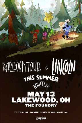 Raccoon Tour, Lincoln, This Summer, Whiffler at The Foundry
