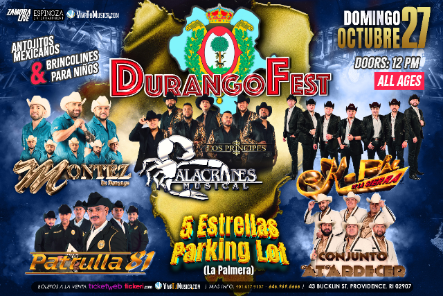 DURANGO FEST EN PROVIDENCE PARA TODA LA FAMILIA! at La Palmera Club – Providence, RI