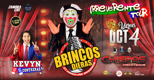 Brincos Dieras: Irreverente Tour En Indianapolis at Chispas Discoteque – Indianapolis, IN