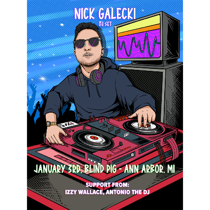 Nick Galecki, Social Meteor, Izzy Wallace at Blind Pig – Ann Arbor, MI