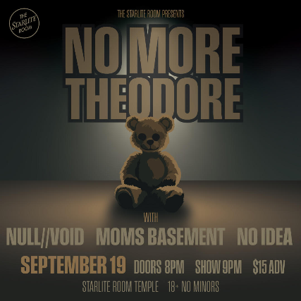 No More Theodore w. Null..Void, Moms Basement, & No Idea