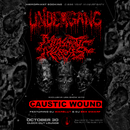 Hierophant Booking Presents: Undergang (Denmark) w/ Miasmatic Necrosis, Caustic Wound at Clock-Out Lounge – Seattle, WA