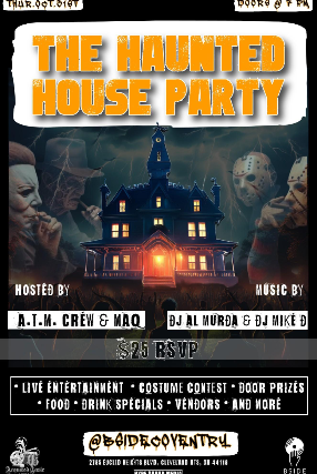 The Haunted House Party at B Side Lounge – Cleveland Heights, OH