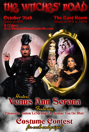 The Witches Road! Spooky Drag at The East Room! at The East Room – Nashville, TN