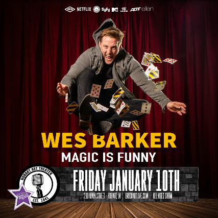 WES BARKER (Magic is Funny) at Hobart Art Theatre – Hobart, IN