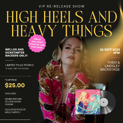 (SOLD OUT) BACKSTAGE AT 3RD : Carrie Welling – High Heels and Heavy Things – VIP Re-Release Show! at 3rd and Lindsley – Nashville, TN