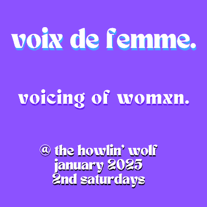 VOIX DE FEMMES at The Porch at The Howlin Wolf – New Orleans, LA