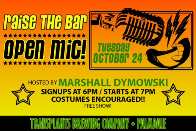 Raise The Bar: Open Mic Night Halloween Edition