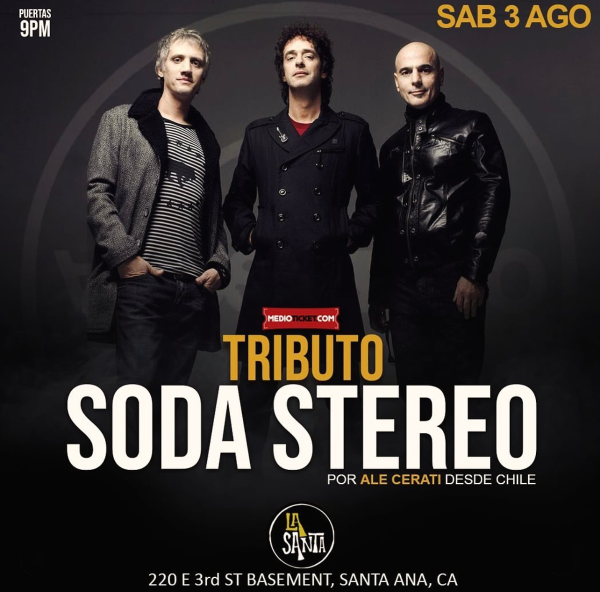 Tributo Soda Stereo por Ale Cerati desde Chile