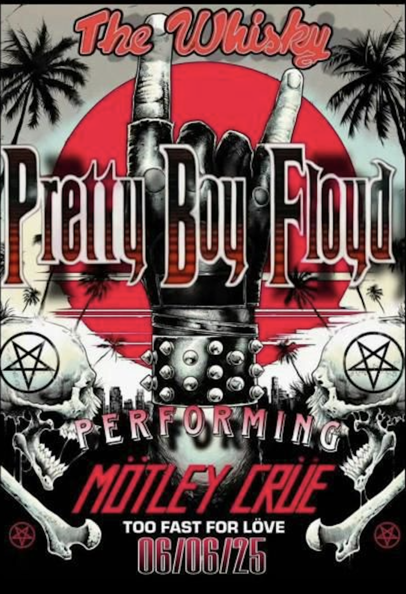 Pretty Boy Floyd Performing Motley Crue's Too Fast For Love Prima Donna Rising, Decibel Dogs, Black Star Sinners, Choke Chain, The Conscious Outlaws, Silversel, Synth Fantastic