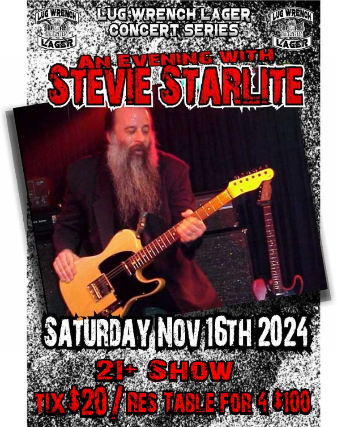 An Evening With Stevie Starlite at Top Fuel Saloon – Braidwood, IL