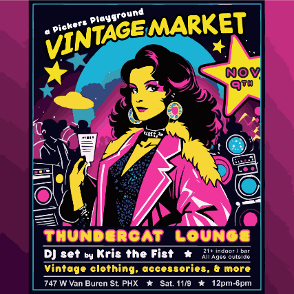 Pickers Playground: Vintage Market at Thundercat Lounge – Phoenix, AZ