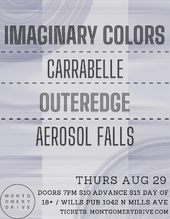 Imaginary Colors with Carrabelle, OUTEREDGE, and Aerosol Falls