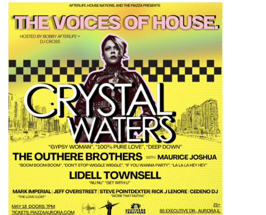 The Voice of House Music at The Piazza w/Crystal Waters at The Piazza – Aurora, IL