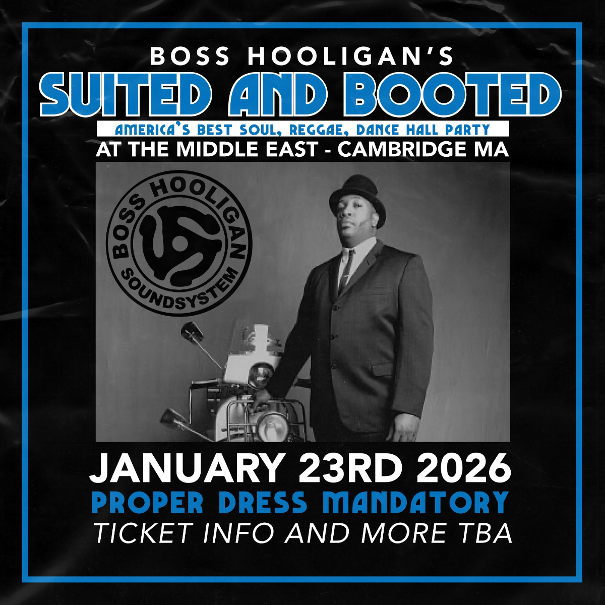 Suited and Booted feat Boss Hooligan | Event Image