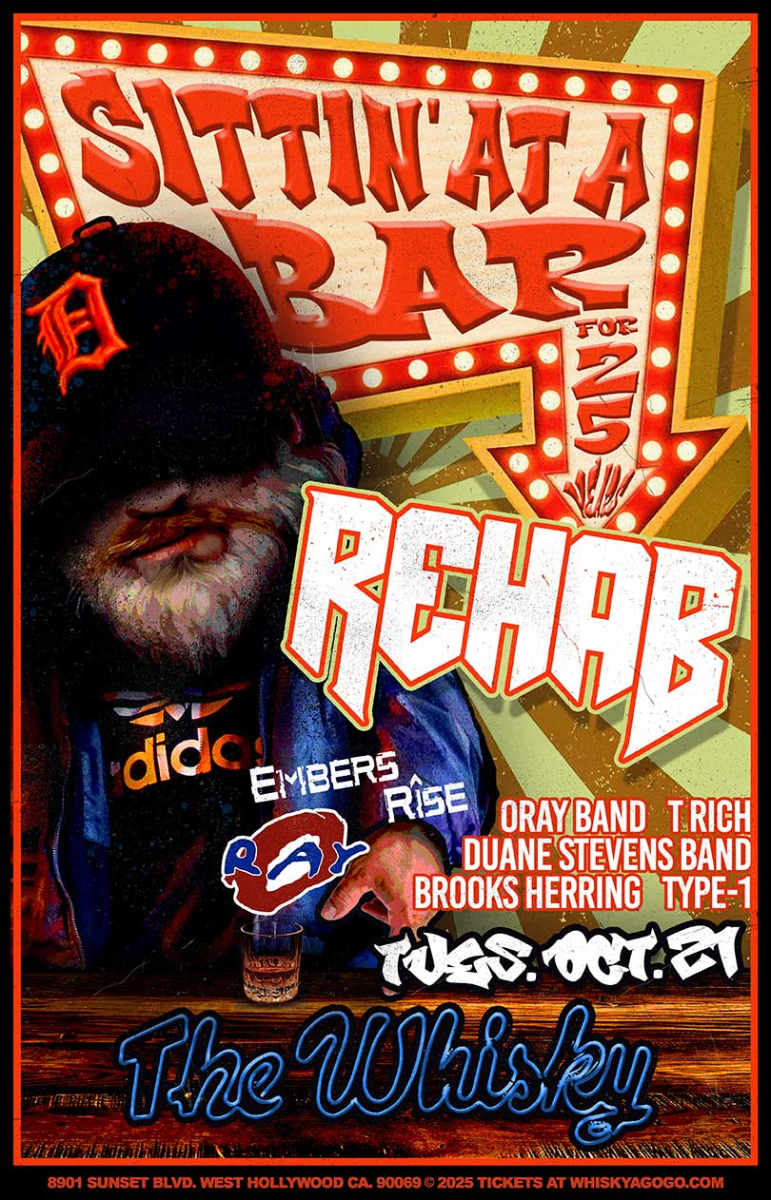 Rehab, Embers Rise, Oray Band, T- Rich, Duane Stevens Band, Brooks Herring, Type 1
