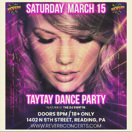 TayTay Dance Party at Reverb – Reading, PA