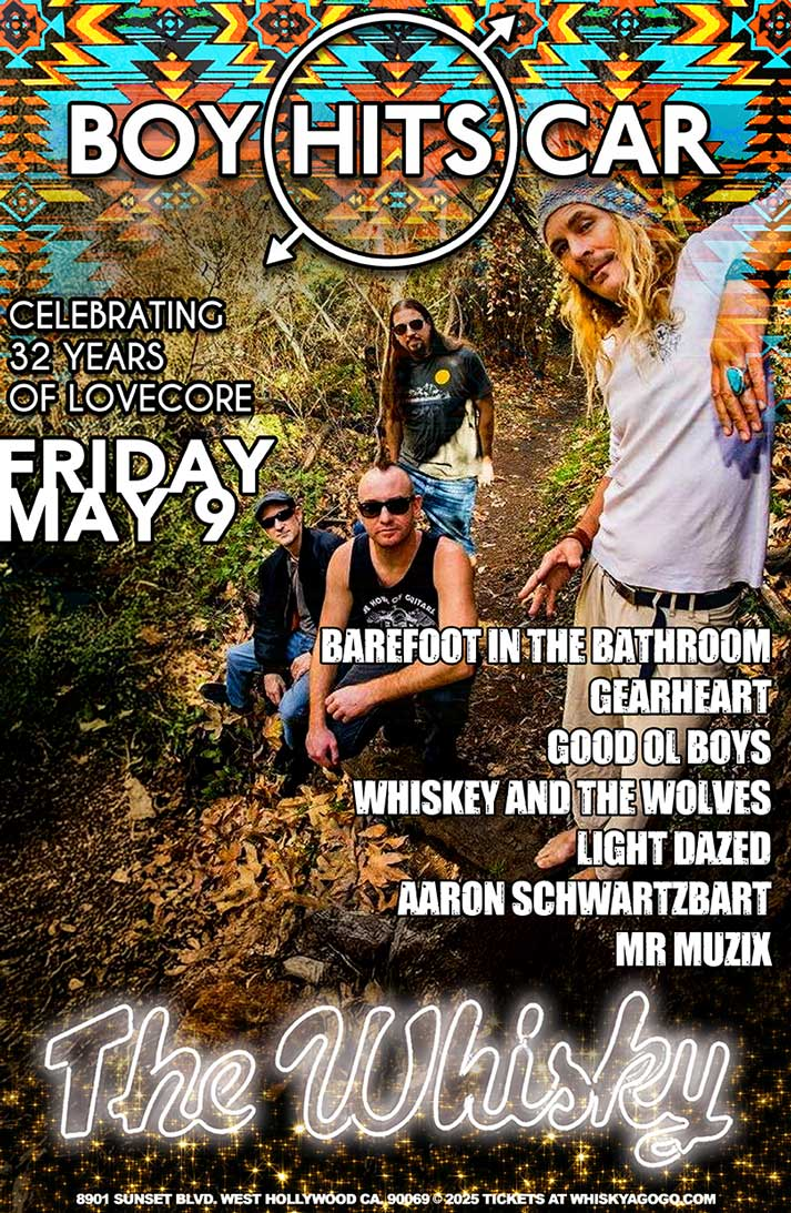 Boy Hits Car, Barefoot In The Bathroom , Gearheart, Light Dazed , Good Ol' Boyz,  Whiskey and the Wolves, Aaron Schwartzbart, Mr. Muzix