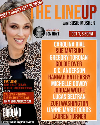 The Lineup With Susie Mosher at Birdland Theater – New York, NY