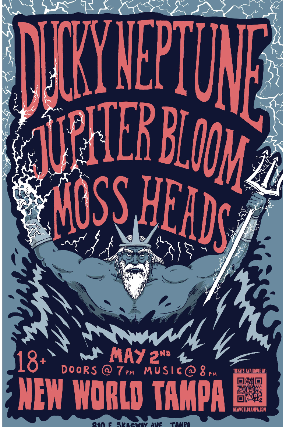 New World Tampa Presents: Ducky Neptune, Jupiter Bloom, and Moss Heads at New World Music Hall – Tampa, FL