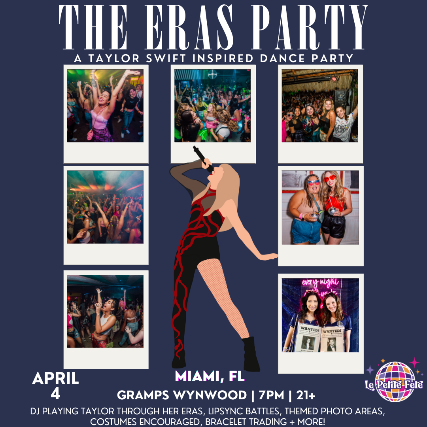 Le Petite Fete Presents: The Eras Party, A Taylor Swift Inspired Dance Night in Miami at Gramps Wynwood – Miami, FL