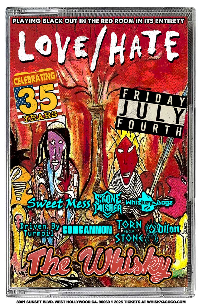 Love/Hate, Sweet Mess, Stone Pusher, Whiskey Dogz, Driven By Turmoil, Concannon, Torn From Stone, Odilon