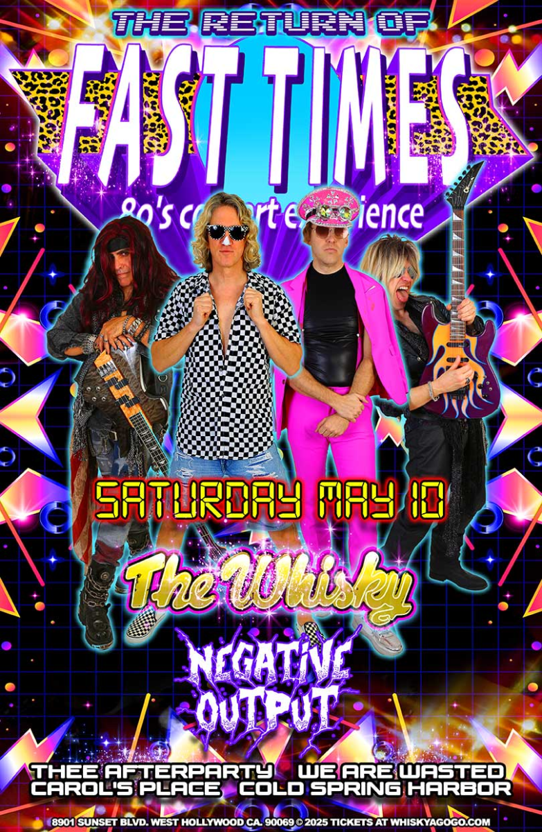 Fast Times, Negative Output, We Are Wasted, Thee Afterparty, Carol's Place, Cold Spring Harbor