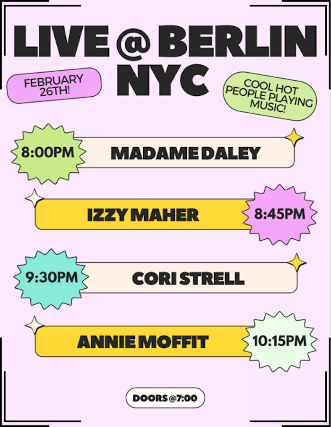 Annie Moffitt | Kissing Practice | Izzy Maher | Madame Daley