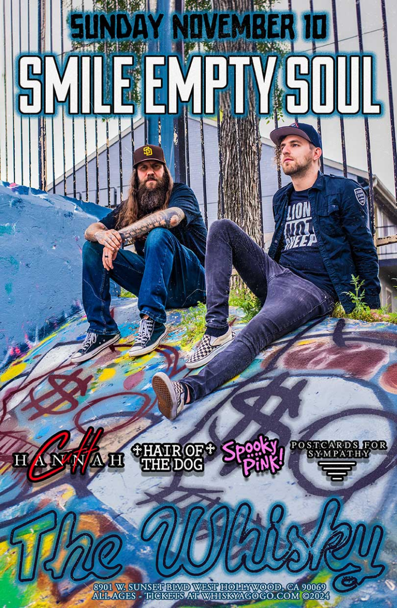 Smile Empty Soul, Blaze Francisco, Hair of the Dog, Postcards for Sympathy