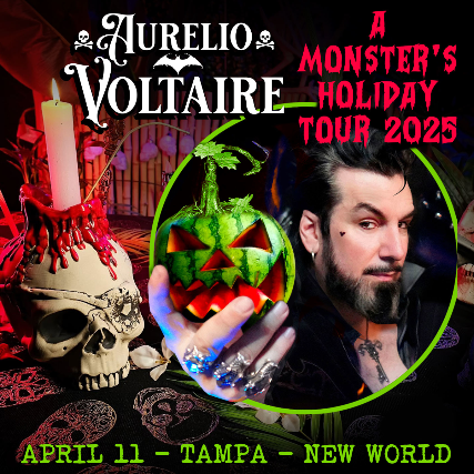 Aurelio Voltaire “A Monster’s Holiday Tour 2025” in Tampa at New World Music Hall – Tampa, FL