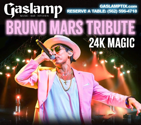 BRUNO MARS Tribute 24K MAGIC at Gaslamp Long Beach – Long Beach, CA