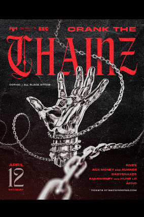 CRANK THE CHAINS – Presented by Rave Revival & E.E.C. at Exchange Event Centre – Winnipeg, MB