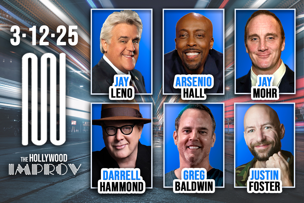 Tonight at the Improv ft. Jay Leno, Arsenio Hall, Jay Mohr, Darrell Hammond, Greg Baldwin & Justin Foster!