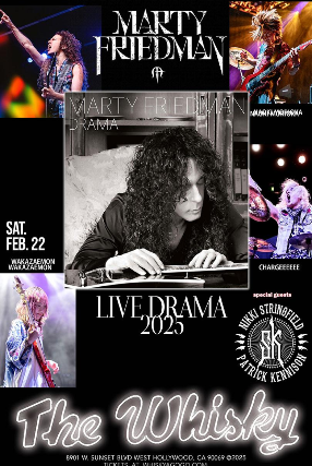 Marty Friedman , NIKKI STRINGFIELD & PATRICK KENNISON, Roland Grant at Whisky A Go Go – West Hollywood, CA