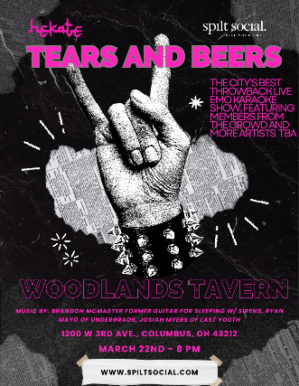 Tears and Beers – a live emo karaoke show at Woodlands Tavern at Woodlands Tavern – Columbus, OH