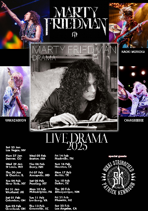 Marty Friedman W/ Nikki Stringfield & Patrick Kennison at The Winchester – Lakewood, OH