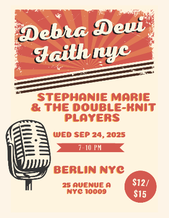 Debra Devi | FaithNYC | Stephanie Marie and the Double-Knit Players at Berlin – New York, NY